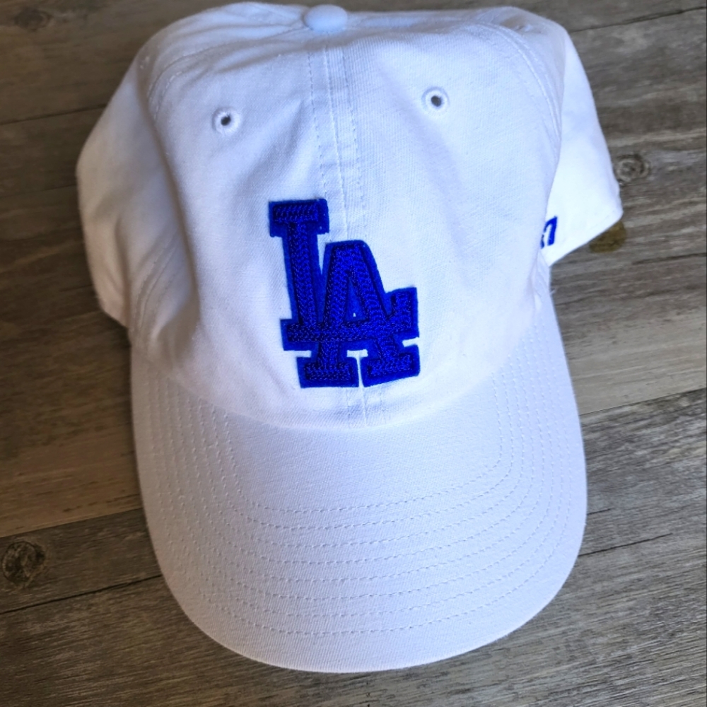 White LA Logo Cap